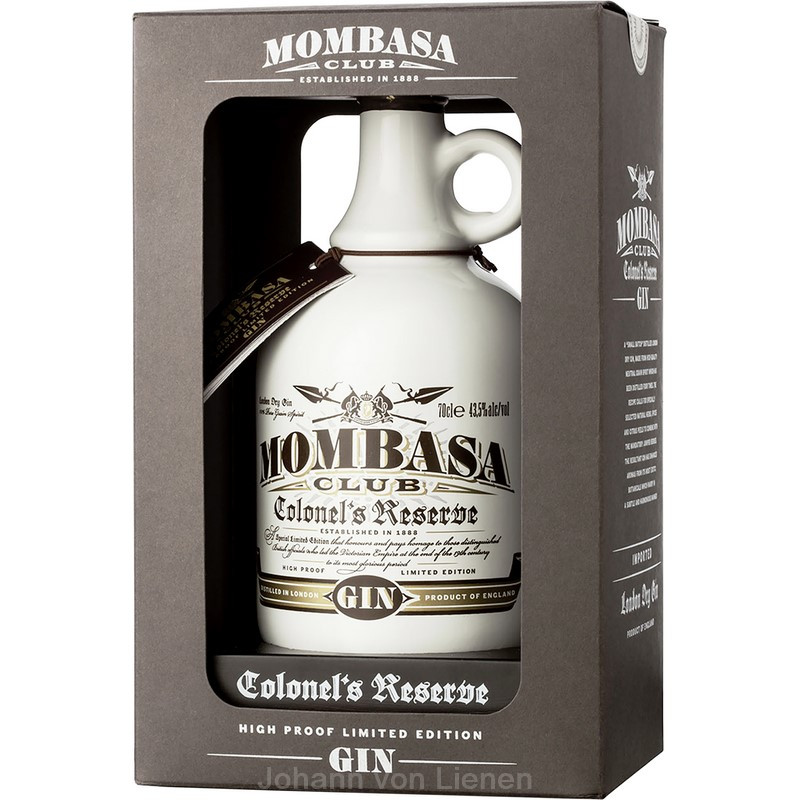 Mombasa Club Colonel's Reserve Gin 4er 0,7L 43,5% vol Mombasa Club Colonel's Reserve Gin 4er 0,7L 43,5% vol von Mombasa