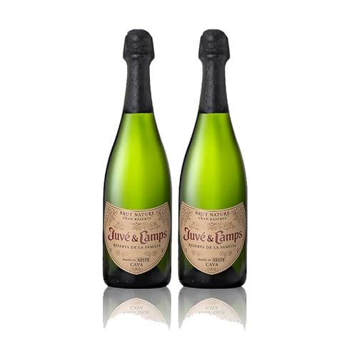 Cava Juve Camps Reserva Familia Brut Nature 75 cl - D.O. Cava - Weingüter Juve und Camps (2 Flaschen) von Momentos Santiamen