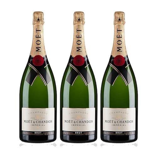 Champagner Moët & Chandon Brut Imperial 75 cl - D.O. Champagner - Kellerei Moët & Chandon (3 Flaschen) von Momentos Santiamen