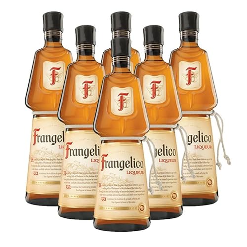 Haselnusslikör Frangelico 70 cl - Italien - Bodegas Frangelico (6 Flaschen) von Momentos Santiamen