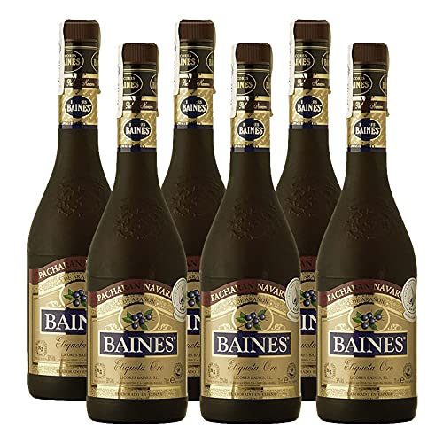 Likör Pacharan Baines Oro 70 cl - Licores Baines (6 Flaschen) von Momentos Santiamen