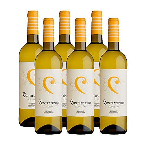 Weißwein Albariño Contrapunto von 75 cl - D.O. Rias Baixas - Bodegas Granbazan (6 Flaschen) von Momentos Santiamen