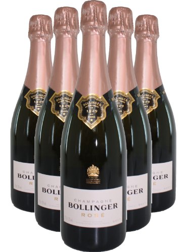 Bollinger Rosé Champagner 6 Flaschen, Set 6 x 750ml von Mon Copain Caviste