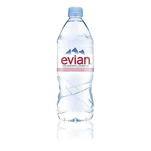 Evian Natural Spring Water 1 Liter Bottle (Pack of 6) by Evian von Mon Copain Caviste