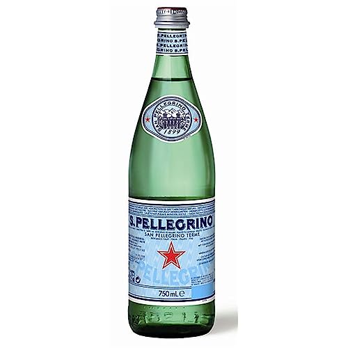 S.Pellegrino natürliche Mineralwasserglas 750ml (Packung mit 12 x 750 ml) von San Pellegrino