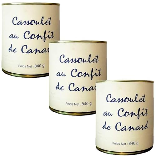 Cassoulet mit Entenkandierung, 3 Dosen, 840 g von Mon epicerie fine de terroir