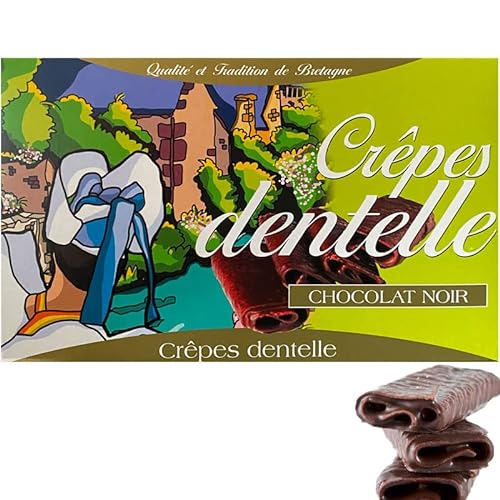 Crepes Spitze mit dunkler Schokolade, 90g von Mon epicerie fine de terroir