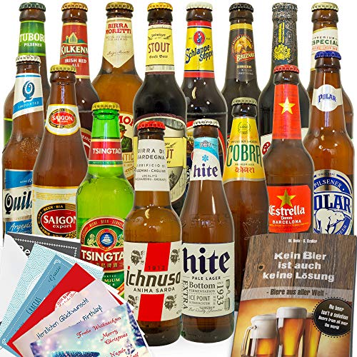 16x Bier der Welt/Bier Geschenkset/Geschenkset mit Bier von Monatsgeschenke