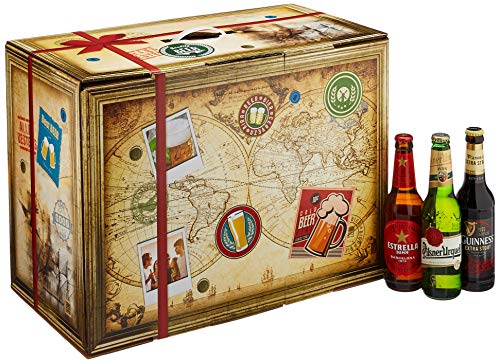 Bier-Adventskalender, 24 Biere aus aller Welt, inkl. Geschenkbox (24 x 0.33 l) von Monatsgeschenke