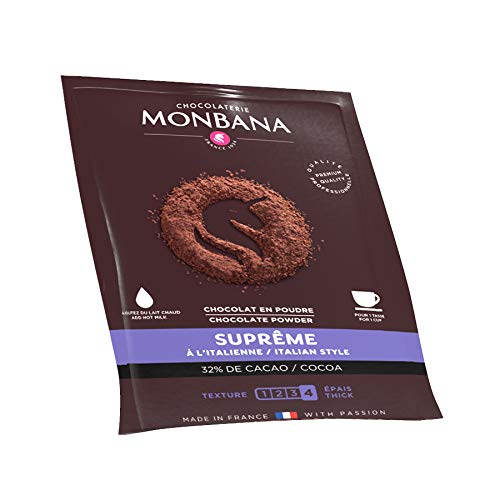 Monbana Supreme Chocolate Powder 32% Kakaopulver 50x25g Portionsbeutel von Monbana