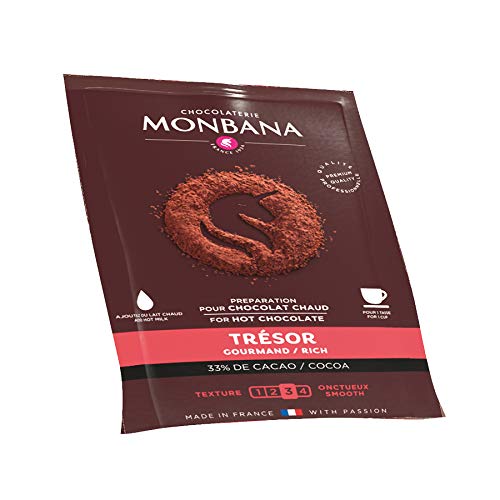Monbana Trésor de Chocolat 33% Chocolate Powder 100x25g Portionsbeutel von Monbana