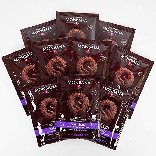 MONBANA-Trinkschokolade - Sorte Supreme de Chocolat - 10er Set von Monbana