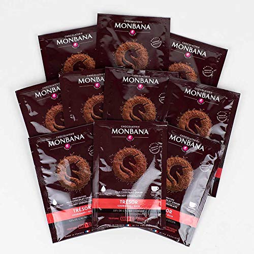 MONBANA-Trinkschokolade - Sorte Trésor de Chocolat - 10er Set von Monbana