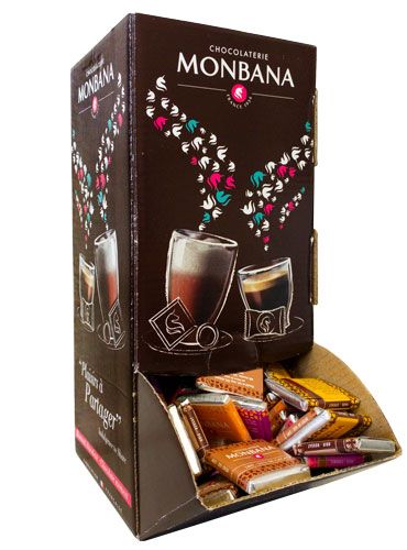 Monbana Napolitans - 9 Sorten Schokotäfelchen im Mix Monbana Napolitans - 9 Sorten Schokotäfelchen im Mix von Monbana
