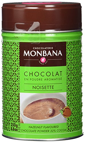 Monbana Schokoladenpulver Haselnuss 250g Dose (mind. 32% Kakao), 1er Pack (1 x 250 g) von Monbana