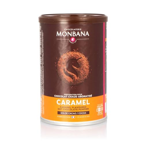 Monbana Schokoladenpulver Karamell 250g Dose (mind. 32% Kakao), 1er Pack (1 x 250 g) von Monbana
