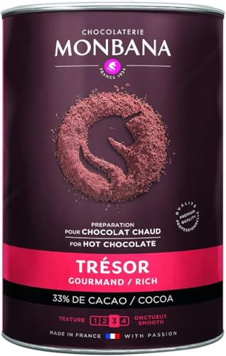 Monbana Trinkschokolade Rich & Creamy Chocolate Mix ('Tresor de Chocolat') 1000g von Monbana