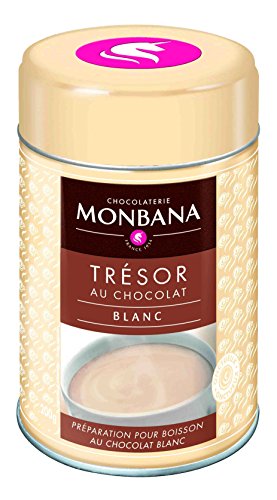 Monbana Trinkschokolade Tresor au Chocolat Blanc Dose 200 g von Monbana