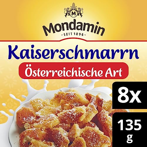 Mondamin Kaiserschmarrn Österreichische Art Süßspeise schnell zubereitet, nur Milch zugeben 2 Portionen 8 Stück von Mondamin