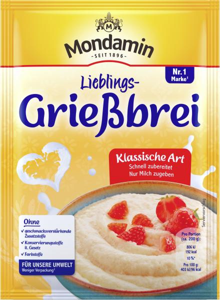 Mondamin Lieblings-Grießbrei klassische Art Mondamin Lieblings-Grießbrei klassische Art von Mondamin