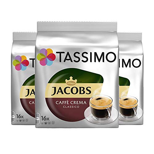 Tassimo T-Disc Jacobs Caffè Crema Classico 3er Set (3x16 Portionen) von Mondelez Deutschland GmbH