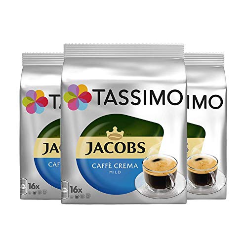 Tassimo T-Disc Jacobs Caffè Crema mild 3er Set (3x16 Portionen) von Mondelez Deutschland GmbH