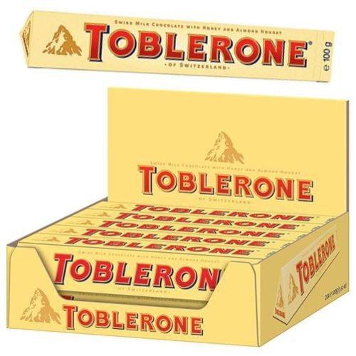 Toblerone Schokolade gelb (20x 100g Stangen) von Mondelez Deutschland GmbH