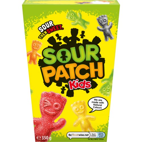 Sour Patch Kids Sortiment, Fruchtgummis mit saurer Zuckerbeschichtung, 350g Sour Patch Kids Sortiment, Fruchtgummis mit saurer Zuckerbeschichtung, 350g von Sour Patch Kids