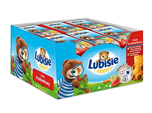 Mondelez Lubisie Erdbeer-Mus 'Mus Truskawkowy' 24x30g (Karton) - Badezusatz mit Erdbeer-Aroma von Mondelez International
