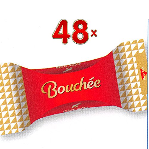Côte d'OR Bouchée Lait 48 x 25g Packung (Praline aus Vollmilchschokolade mit Haselnuss- und Mandelcremefüllung) von Mondelez
