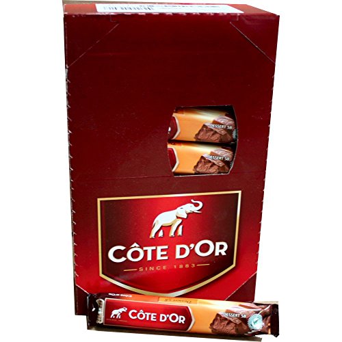 Côte d'Or Schokoladen-Riegel Dessert 58, 32 x 45g IMPORT (Vollmilchschokolade gefüllt mit Mandel- & Cashew Creme) von Mondelez