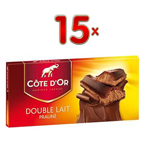 Côte d'Or Tabletten Dubbel Melk, 15 x 200g Packung (Belgische Milchschokolade) von Mondelez