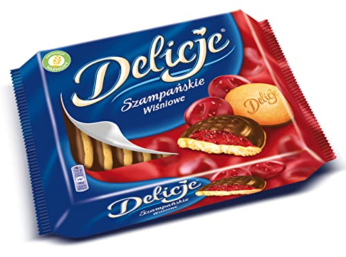 Delicje ''Wisniowe'' mit Kirsch-Geleefüllung 294g Delicje ''Wisniowe'' mit Kirsch-Geleefüllung 294g von MICHALKI