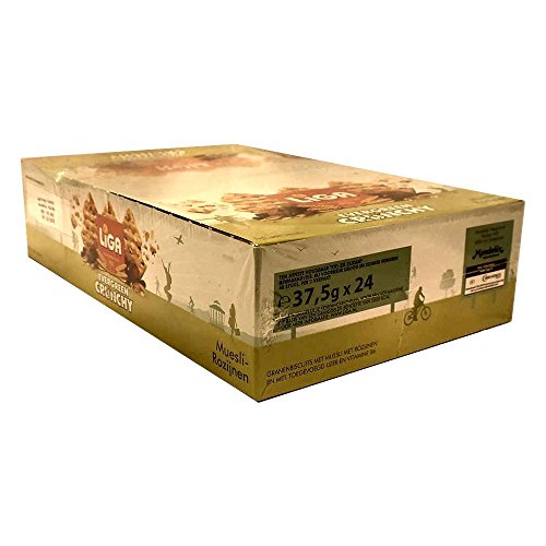 Liga Evergreen Crunchy Rozijnen, 4 x 250g Packung (Vollkornsnack mit Rosinen) von Mondelez