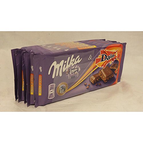 Milka Schokoladen-Tafel & Daim, 5 x 100g (Milkaschokolade mit Daim-Spliter) von Mondelez