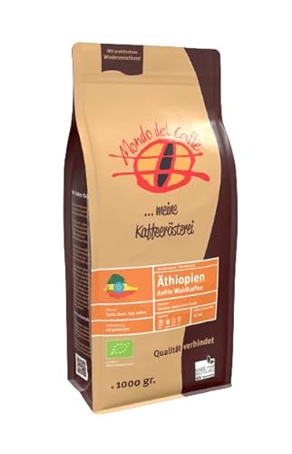 Äthiopien Wallagga Henna Anfilo washed Bio Mondo del Caffè Kaffee ganze Bohne von Mondo del Caffè