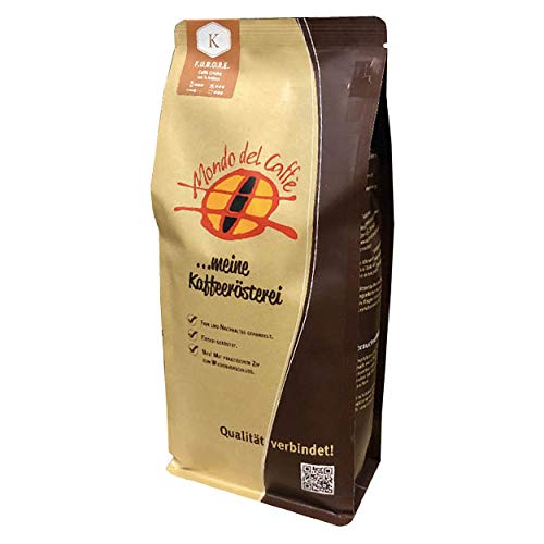 F.U.R.O.R.E. (Furore) Premium Kaffee für den Vollautomaten | ganze Bohne mittelkräftig Bohnenkaffee mit wenig Säure | 100% Arabica Blend | fair & direkt gehandelt | frisch & schonend geröstet (250) von Mondo del Caffè