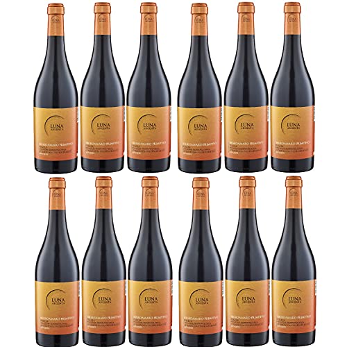 Luna Argenta Negroamaro Primitivo Appassite IGT Rotwein Wein halbtrocken Italien Inkl. FeinWert E-Book (12 x 0,75l) von GREAT BRITISH TRADING LIMITED