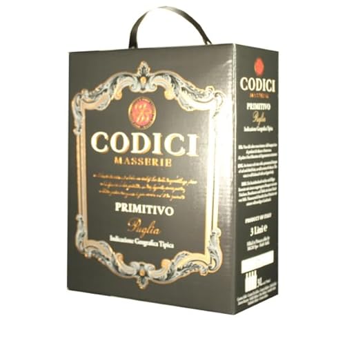 Mondo del Vino BIB(3L) CODICI Masserie Primitivo Puglia IGT 3.00 Liter von Mondo del Vino