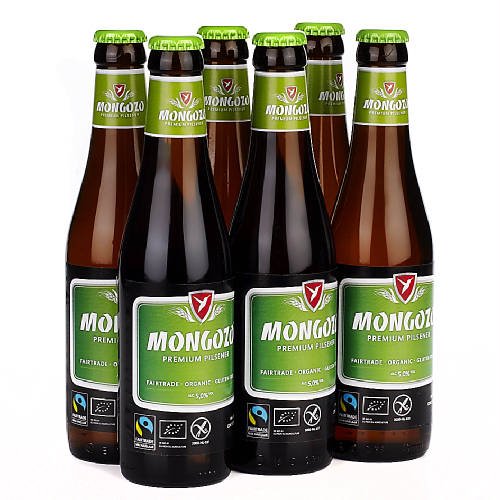 Original belgisches Bier BIO - MONGOZO Pils BIO 5 % vol 6 x 33 cl. Karneval und Party!! von Mongozo