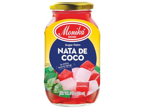Nata de Coco - Kokosnuss Gelee Stücke - 340g - ROT - Monika Nata de Coco - Kokosnuss Gelee Stücke - 340g - ROT - Monika von Monika