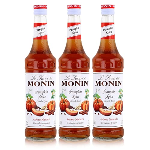 Monin Sirup Kürbis Gewürz (Pumpkin Spice), 0,7L 3er Pack von MONIN