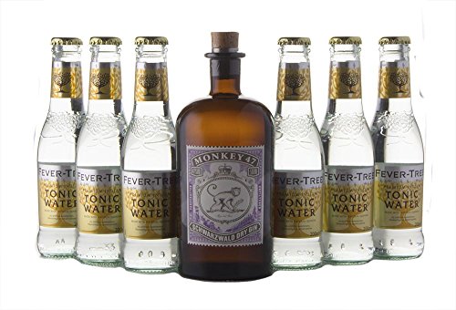 Monkey 47 Gin Tonic Set mit Fever Tree (1 x 0.5 l + 6 x 0.2 l) von Monkey 47