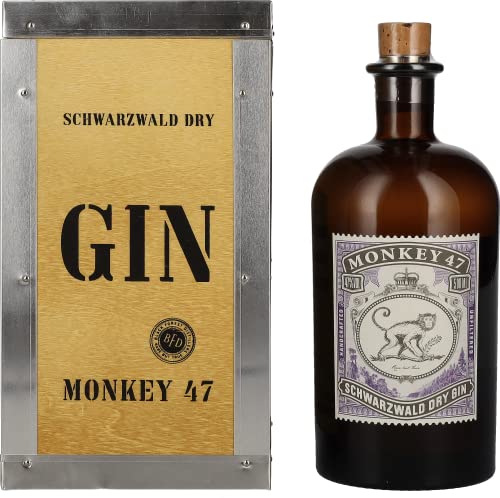 Monkey 47 Schwarzwald Dry Gin 47% Volume 0,5l in Holzkiste von Monkey 47