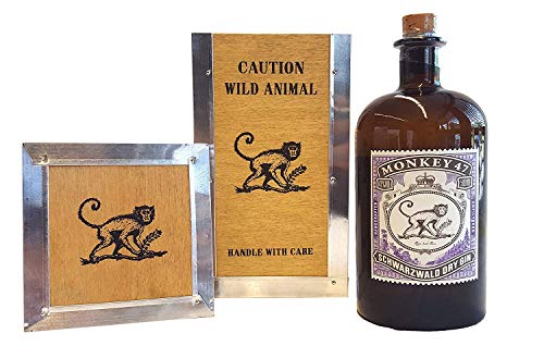 Monkey 47 Schwarzwald Dry Gin 500ml (47% Vol.) + Holzbox von Monkey 47