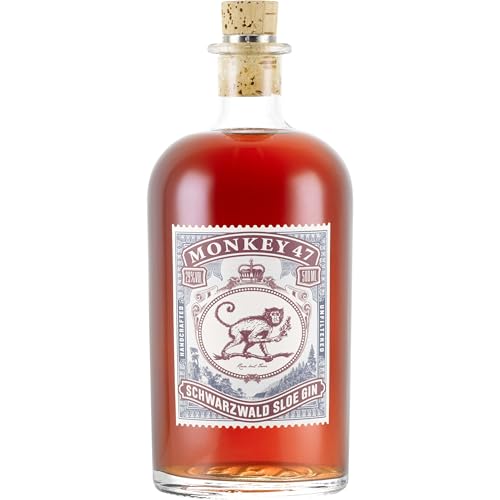 Monkey 47 Schwarzwald Sloe Gin - Ultra Premium Sloe Gin mit feiner Fruchtnote - 1x 0,5 L | 500 ml (1er pack) von Monkey 47