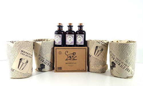 Monkey 47 Set ? 12x Monkey 47 Gin 50ml (47% Vol) + 4x The Becher Keramikbecher von Monkey 47