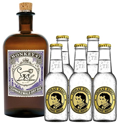 Monkey Gin 1 x 0,5 Liter & 5 x Thomas Henry Tonic 0,2 Liter Set Monkey Gin 1 x 0,5 Liter & 5 x Thomas Henry Tonic 0,2 Liter Set von Monkey Gin