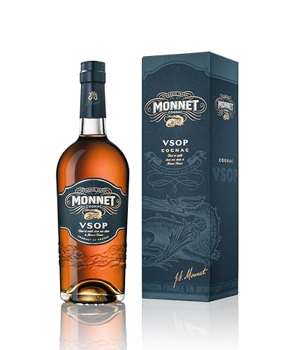 Monnet VSOP I Cognac aus Frankreich I Gold Meiningers International Spirits Awards I Mit Geschenkverpackung I Aromatisch fruchtiger Geschmack I 40% Vol. I 0,7 Liter von Monnet