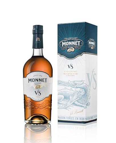 Monnet VS | Cognac aus Frankreich | Gold Meiningers International Spirits Awards | mit Geschenkverpackung | blumig-frischer Geschmack | 40% Vol. | 0,7 Liter Monnet VS | Cognac aus Frankreich | Gold Meiningers International Spirits Awards | mit Geschenkverpackung | blumig-frischer Geschmack | 40% Vol. | 0,7 Liter von Monnet
